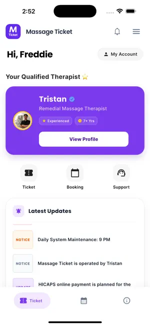 Massage Ticket screenshot 1