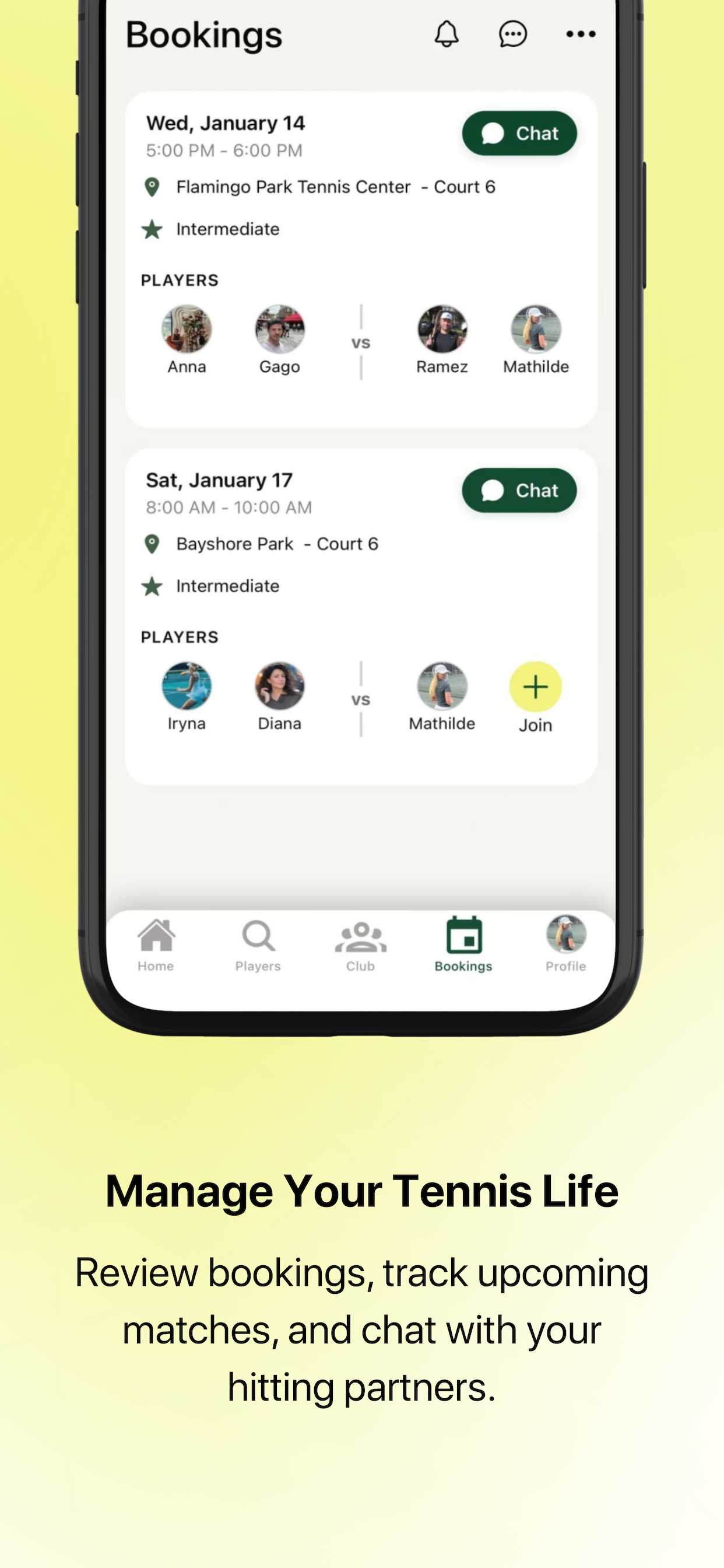 BYOB Sports: Social Tennis App