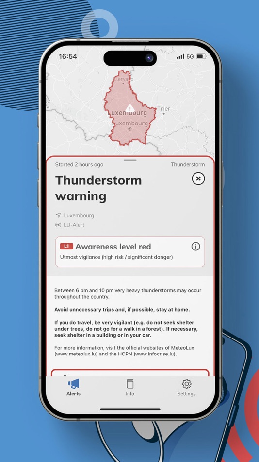 #5. LU-Alert (iOS) 由: CTIE - Centre des technologies de l'information de l'Etat