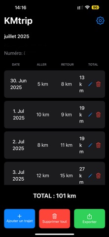 KMtrip screenshot