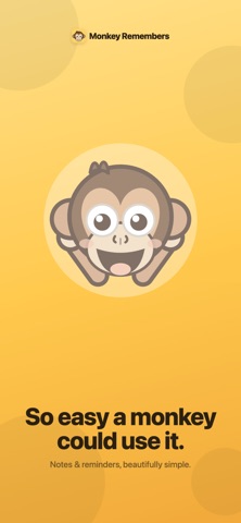 Monkey Remembers: Notes, Tasks screenshot