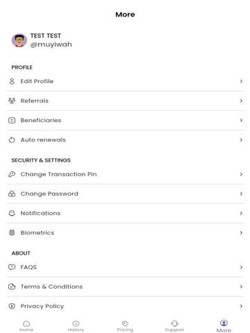App screenshot