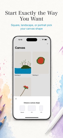 Canvas Painting Studio iPhone screenshot