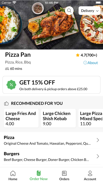 Pizza Pan. Screenshot