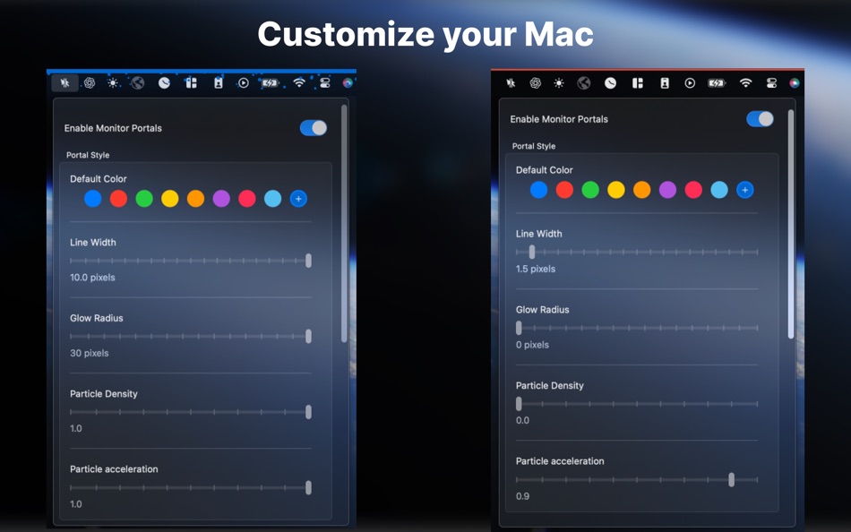 #1. Monitor Portals (macOS) 由: Marcus Gunn