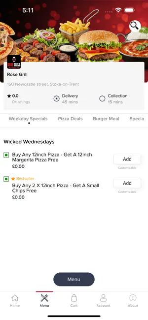 Rose Grill Online screenshot 2