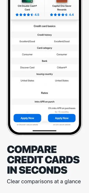 Credit Card Compare & Tracker screenshot 2