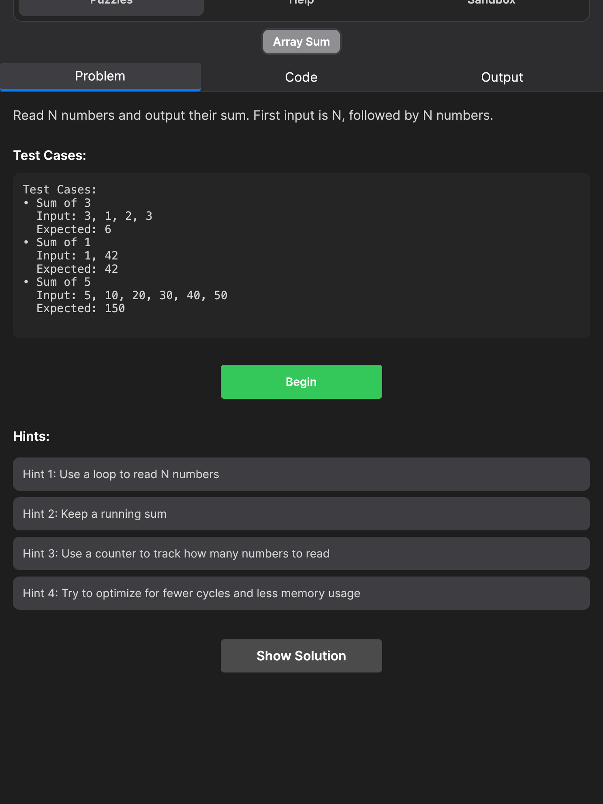 The Assembly Game