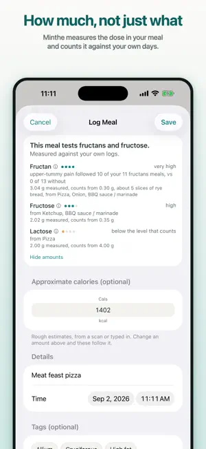 Bloating & Food Diary – Minthe screenshot 3