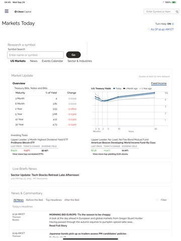Cibest Capital US iPad screenshot