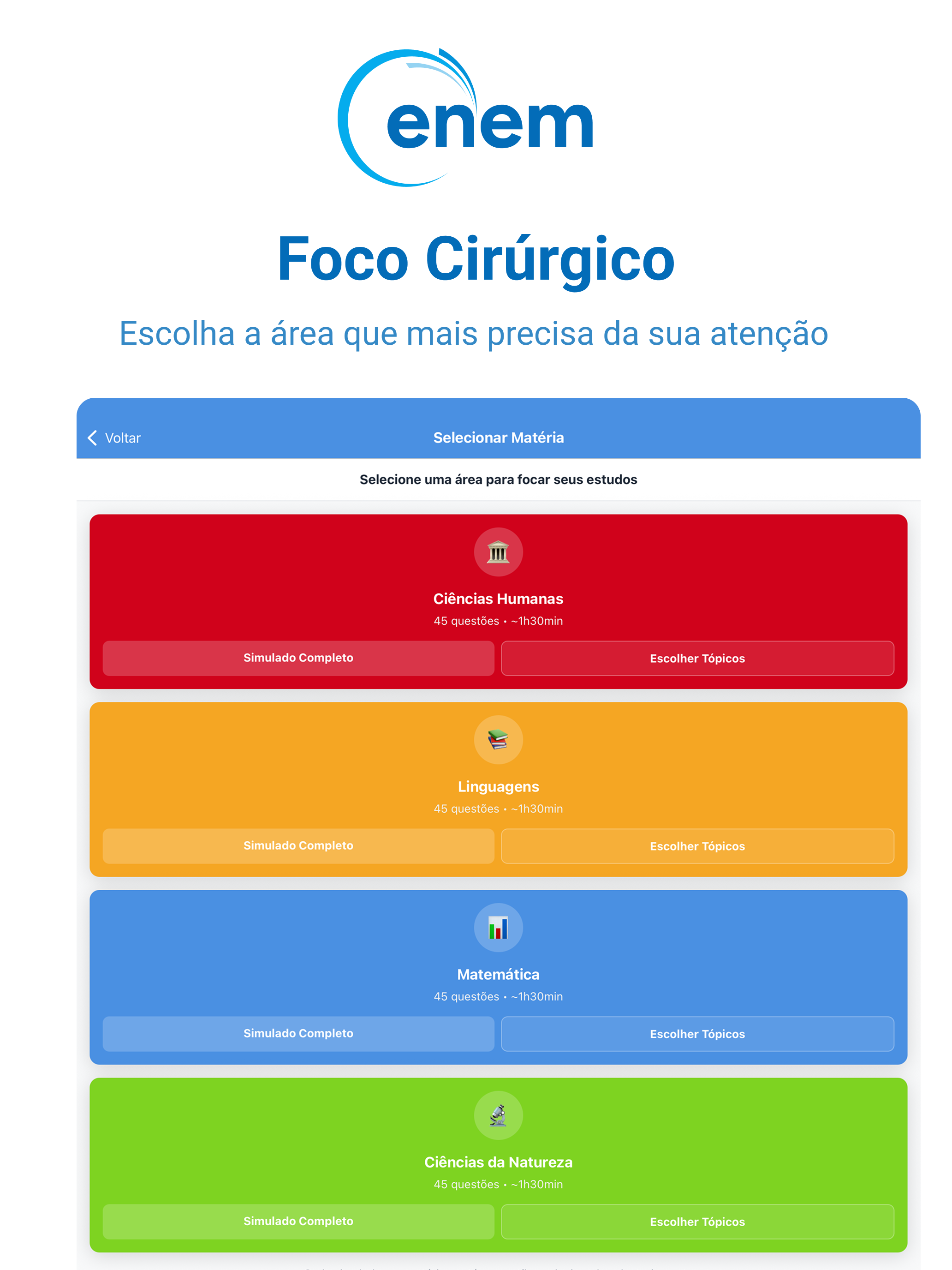 Mec enem: App Mec Enem