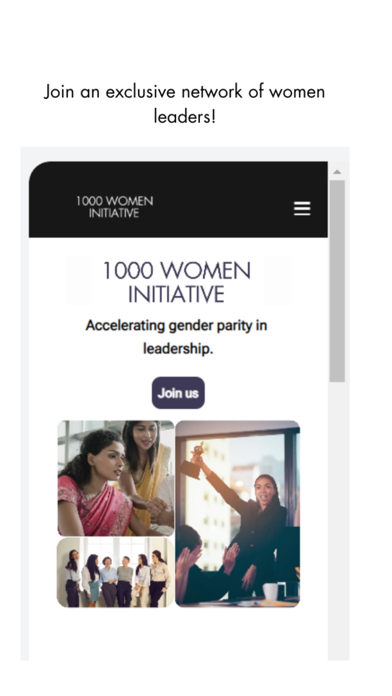 1000 Women Initiative Screenshot 1 - AppWisp.com 1000 Women Initiative Screenshot 1 - AppWisp.com