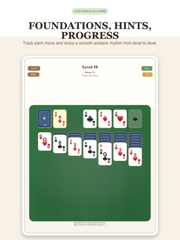 Cozy Manor Solitaire iPad screenshot