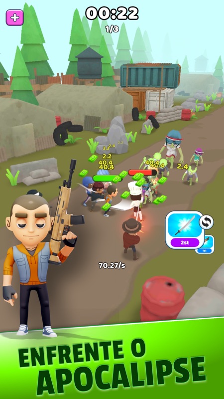 Survivor Idle Run: Zombie RPG screenshot 1