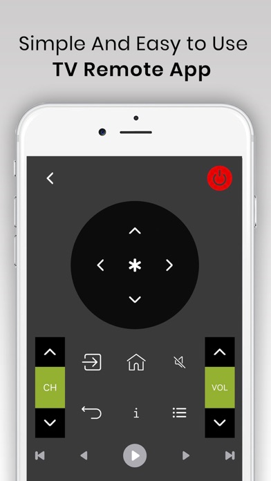 Universal TV Remote Control. Screenshot