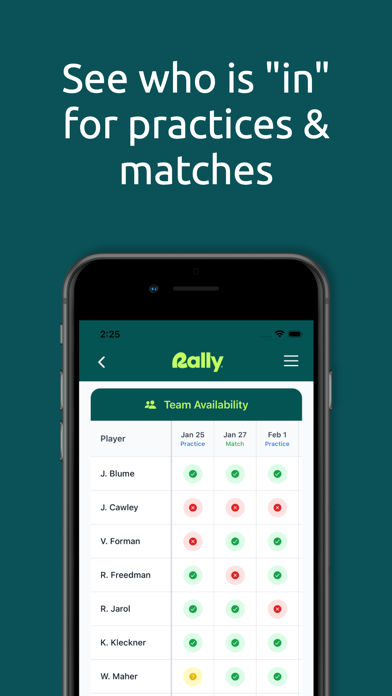 Rally Racket Sports screenshot