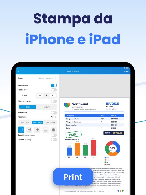 Tap & Print: Stampante Smart iPad screenshot 1