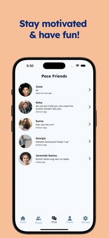 Pace Friends Walk & Run Groups Screenshot 4 of 5