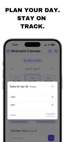 The Minimalist Calendar screenshot