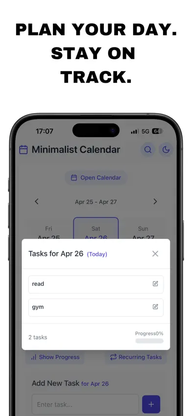 The Minimalist Calendar screenshot 2
