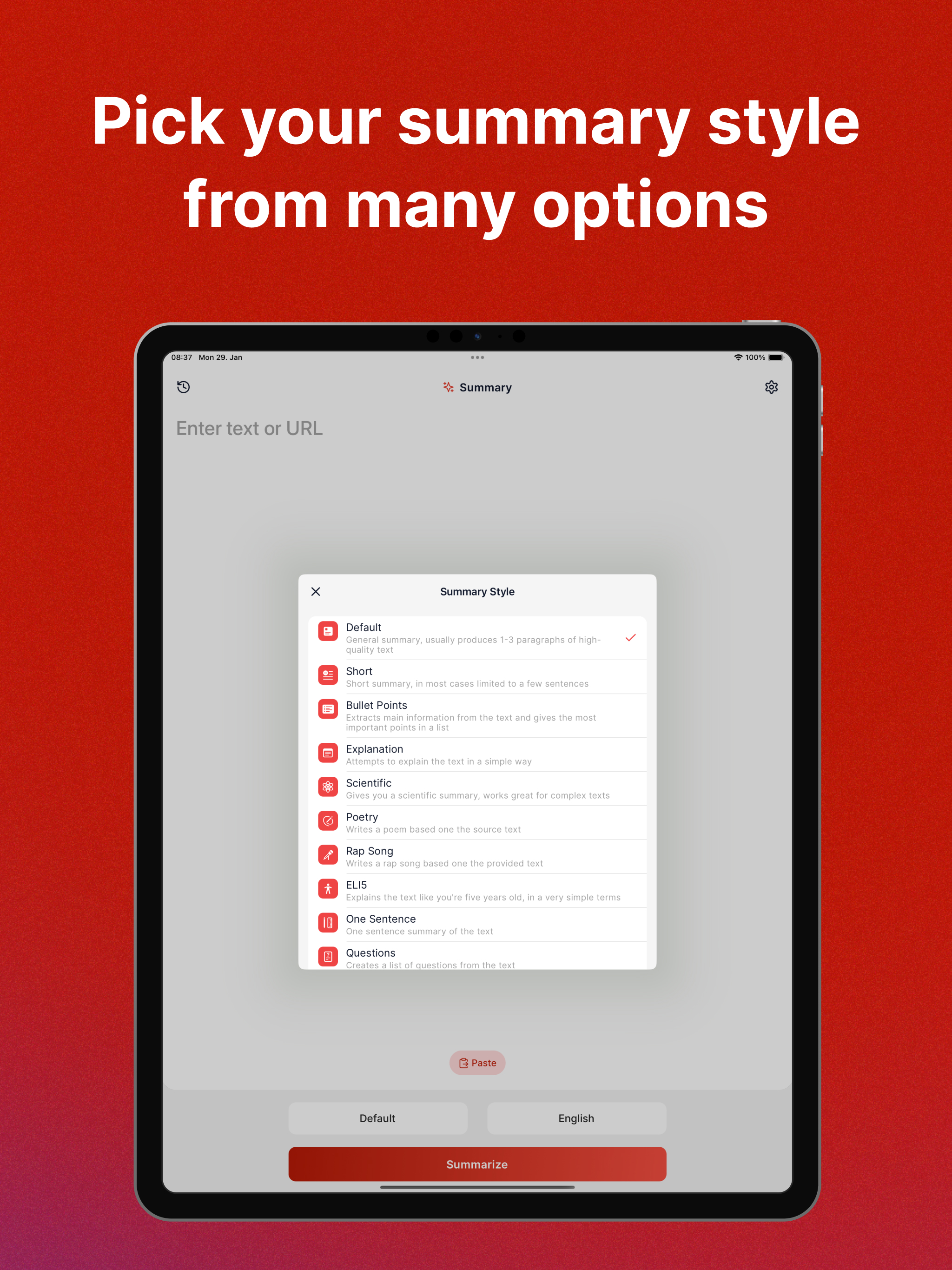 Summarizer - AI Text Summary