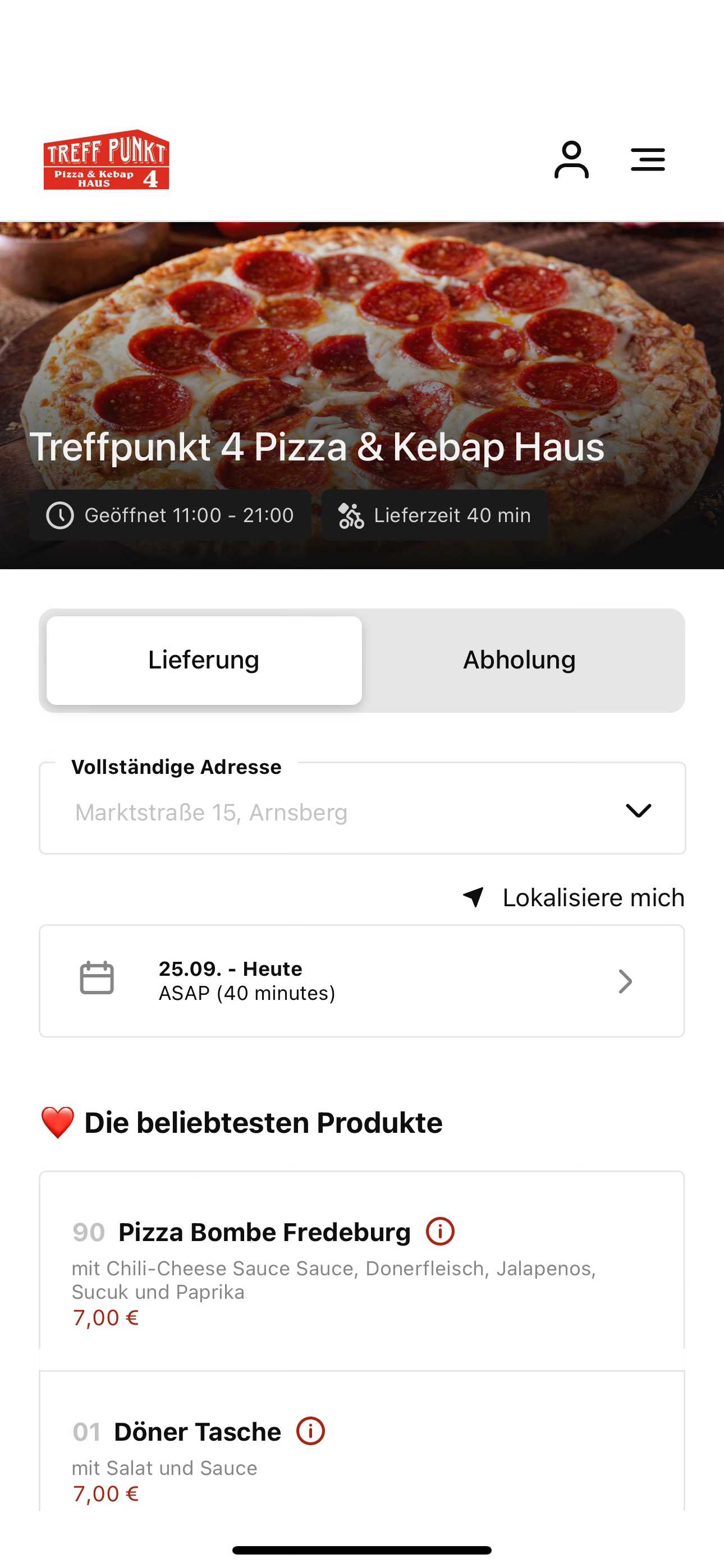 Treffpunkt 4 Pizza & Kebap