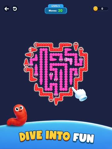 Tap Worm Out iPad screenshot