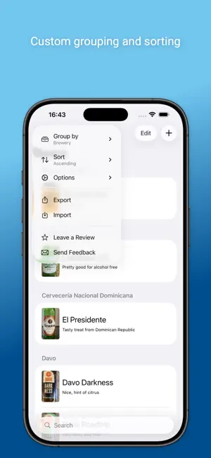 Beer Diary - Review your beers screenshot 2