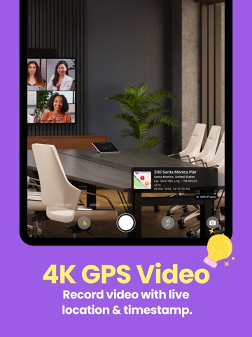 GPS Map Camera – GeoFrame iPad screenshot