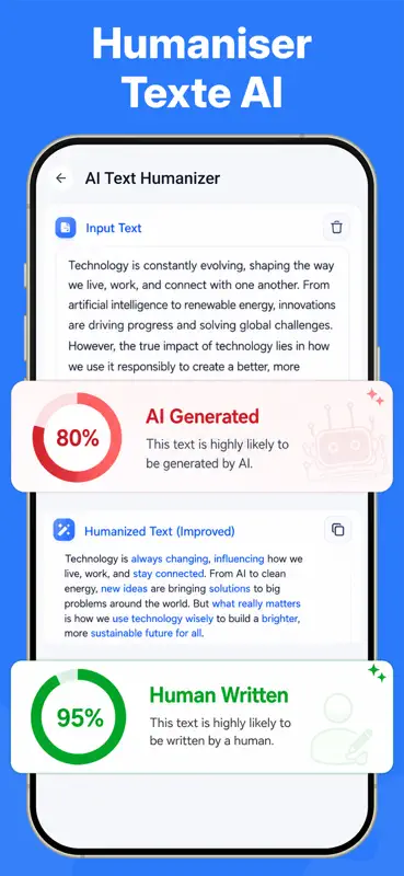 IA Contenu Détecteu, Humaniseu screenshot 3 of 5