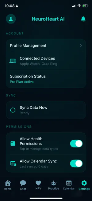 NeuroHeart Sync screenshot 4