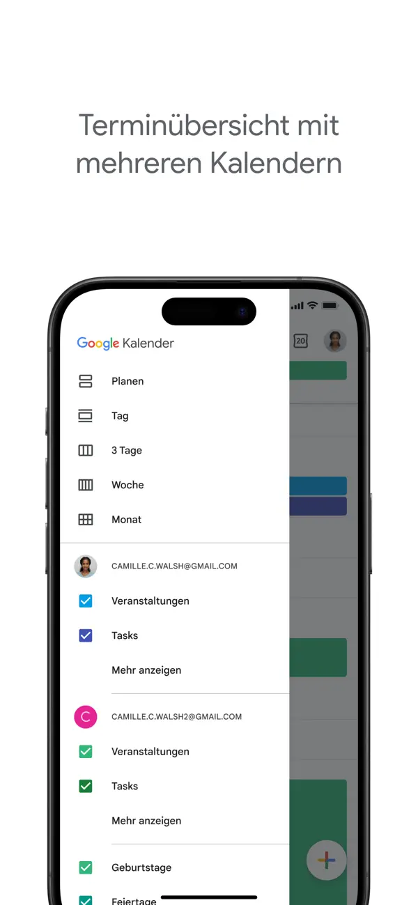 Google Kalender iPhone App Screenshot 7 – Produktivität