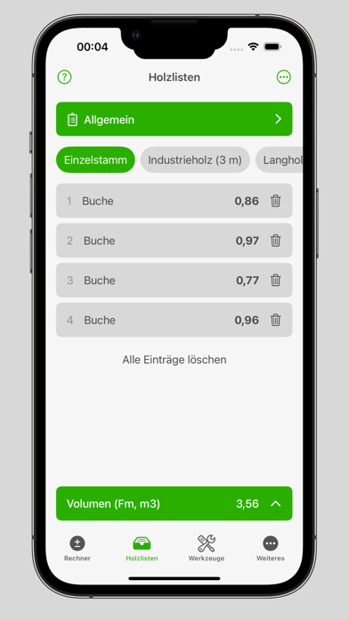 Holzrechner Pro Screenshot