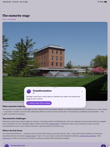 QCAA Study Business iPad screenshot