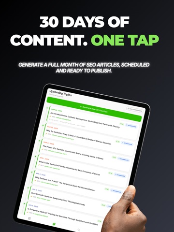 SleepPublish - Blog Automation iPad screenshot
