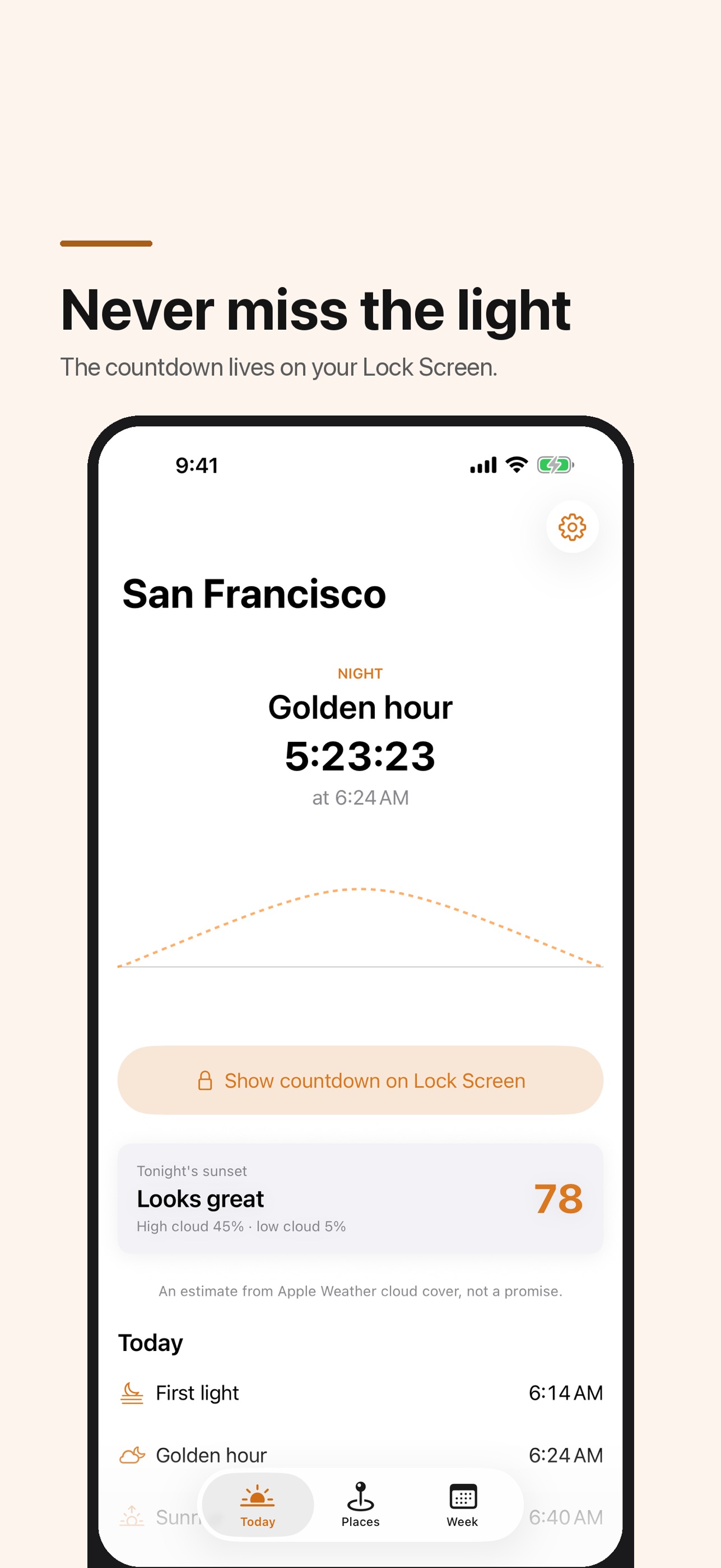 Screenshot 1 of Goldhour: Sunrise, Golden Hour