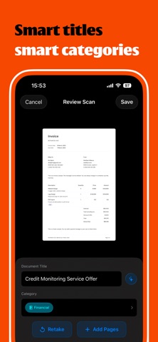 PDF Scanner: AI Doc Scan Screenshot 3 of 9