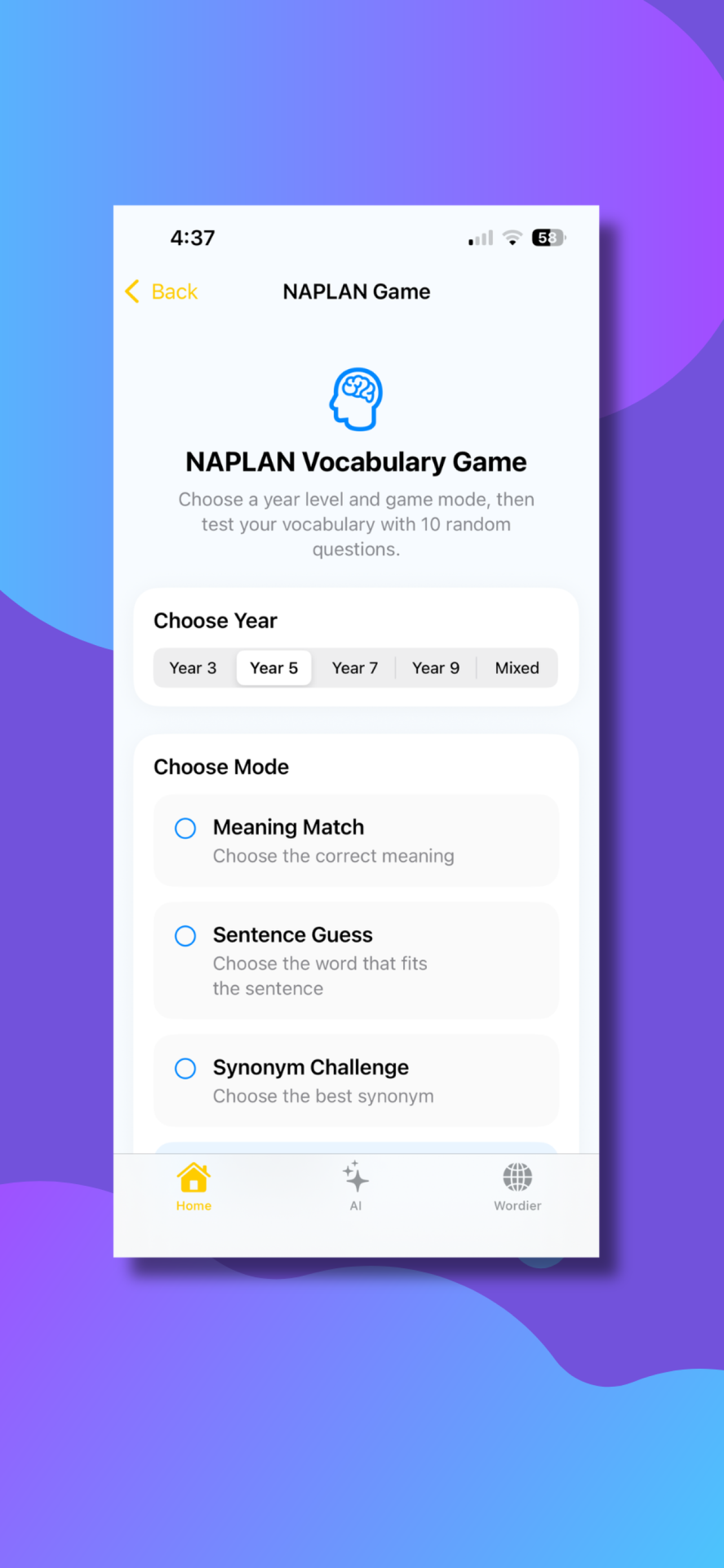 Wordier - vocabulary fun screenshot 7