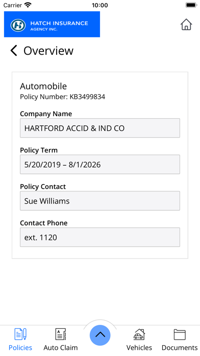 Hatch Insurance Agency Online Screenshot