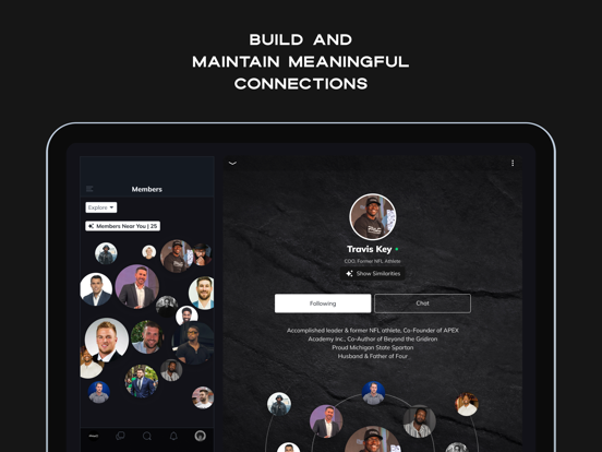 Pro Athlete Community (PAC) iPad screenshot 1 - Social Networking app