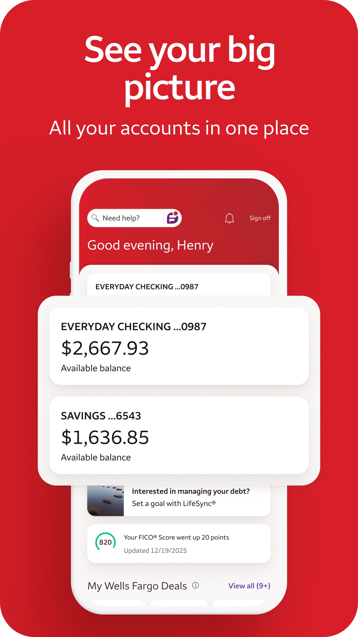 Wells Fargo Mobile® screenshot 2