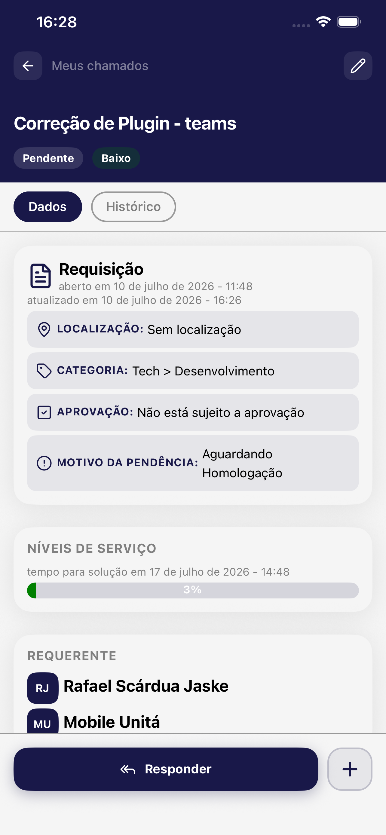 Suporte Unitá screenshot 6