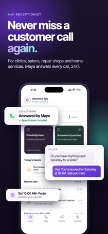 Maya Phone: AI Receptionist Screenshot 1 of 7