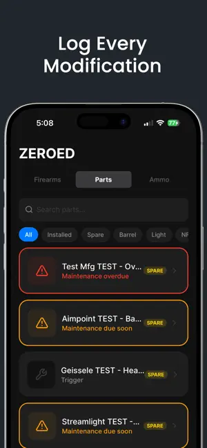 Zeroed: Firearms Inventory screenshot 4