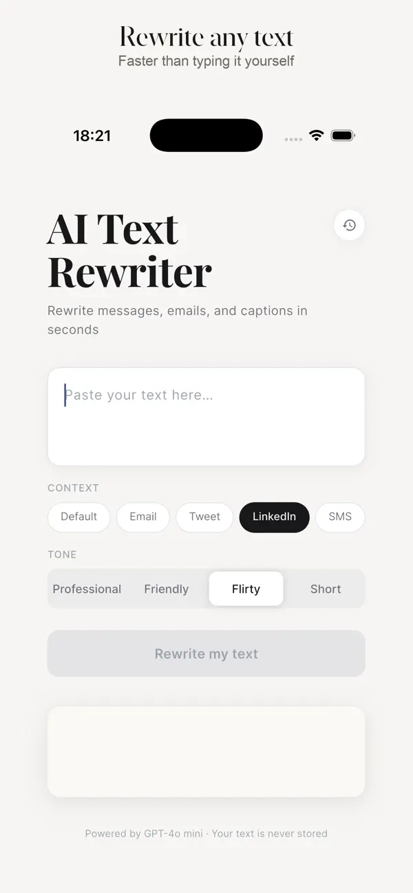 Screenshot #3 pour AI Text Rewriter – Paraphrase