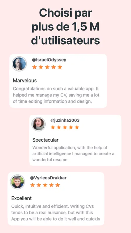 CV Gratuit Français & Designer screenshot 7 of 8