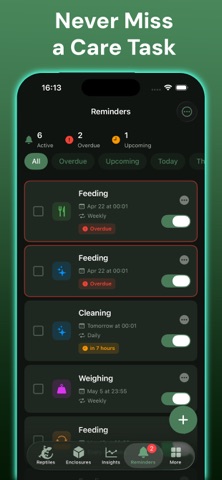 Exotic Reptile Care iPhone screenshot