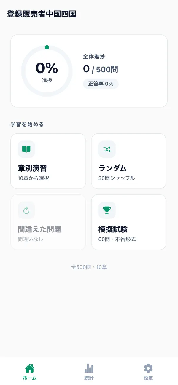 Screenshot #1 pour 登録販売者中国四国対策