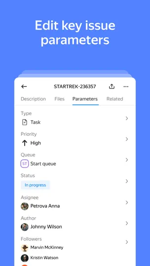Yandex Tracker iPhone Screenshot 2