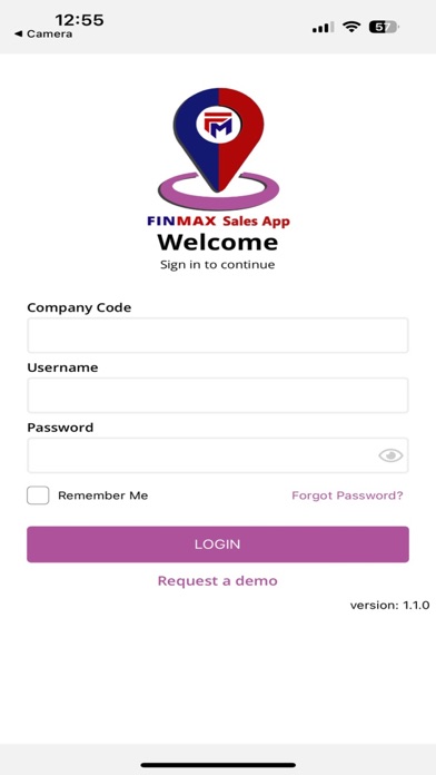 FINMAX Sales App Screenshot